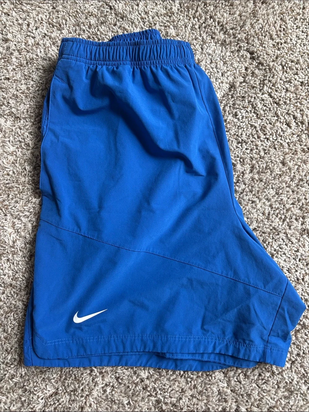 Nike University of Memphis Blue Mens Athletic Shorts with Tiger Logo